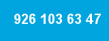926 103 63 47 926 103 63 47